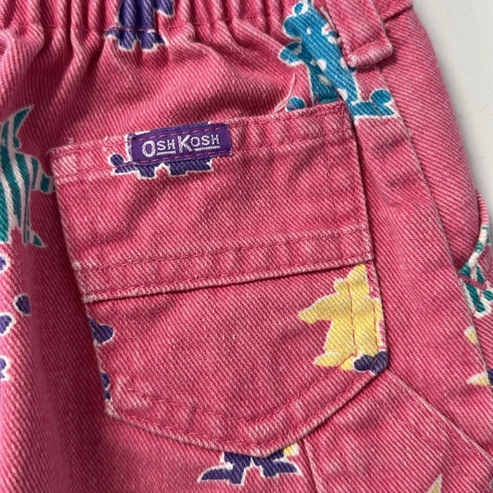 Oshkosh Vintage Denim Jean Skirt Juggling Circus Clowns 6x